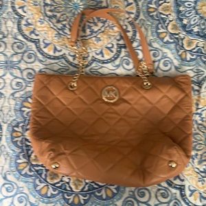 Michael Kors light brown soft leather purse